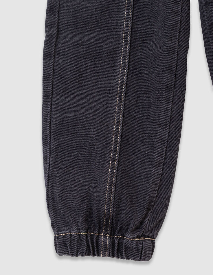 Jean jogger loose noir garçon-6