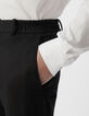 Pantalon de costume SLIM noir maille Milano Homme-5