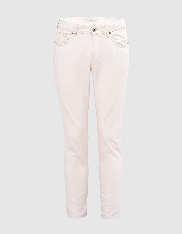 Jean SLIM ivoire Homme-1