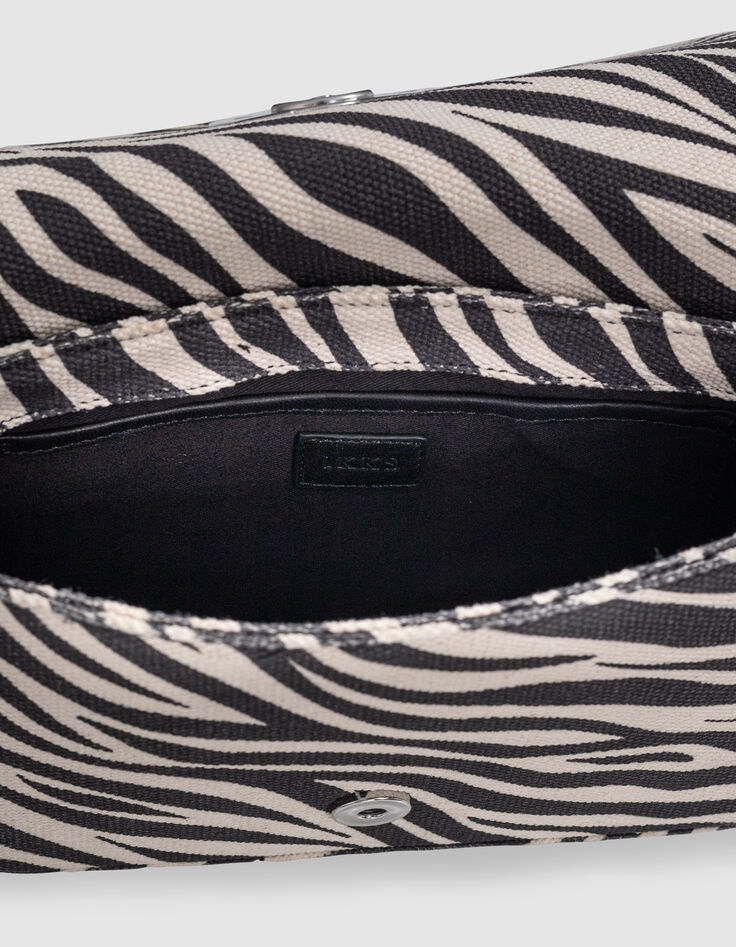 Le 111 ZEBRA écru toile motif zébré Femme-6