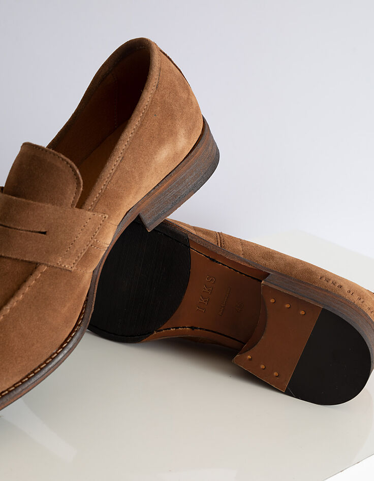 Mocassins vison en cuir velours Homme-6