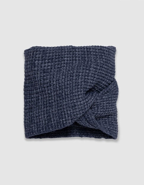 Snood azul punto acanalado hombre - IKKS
