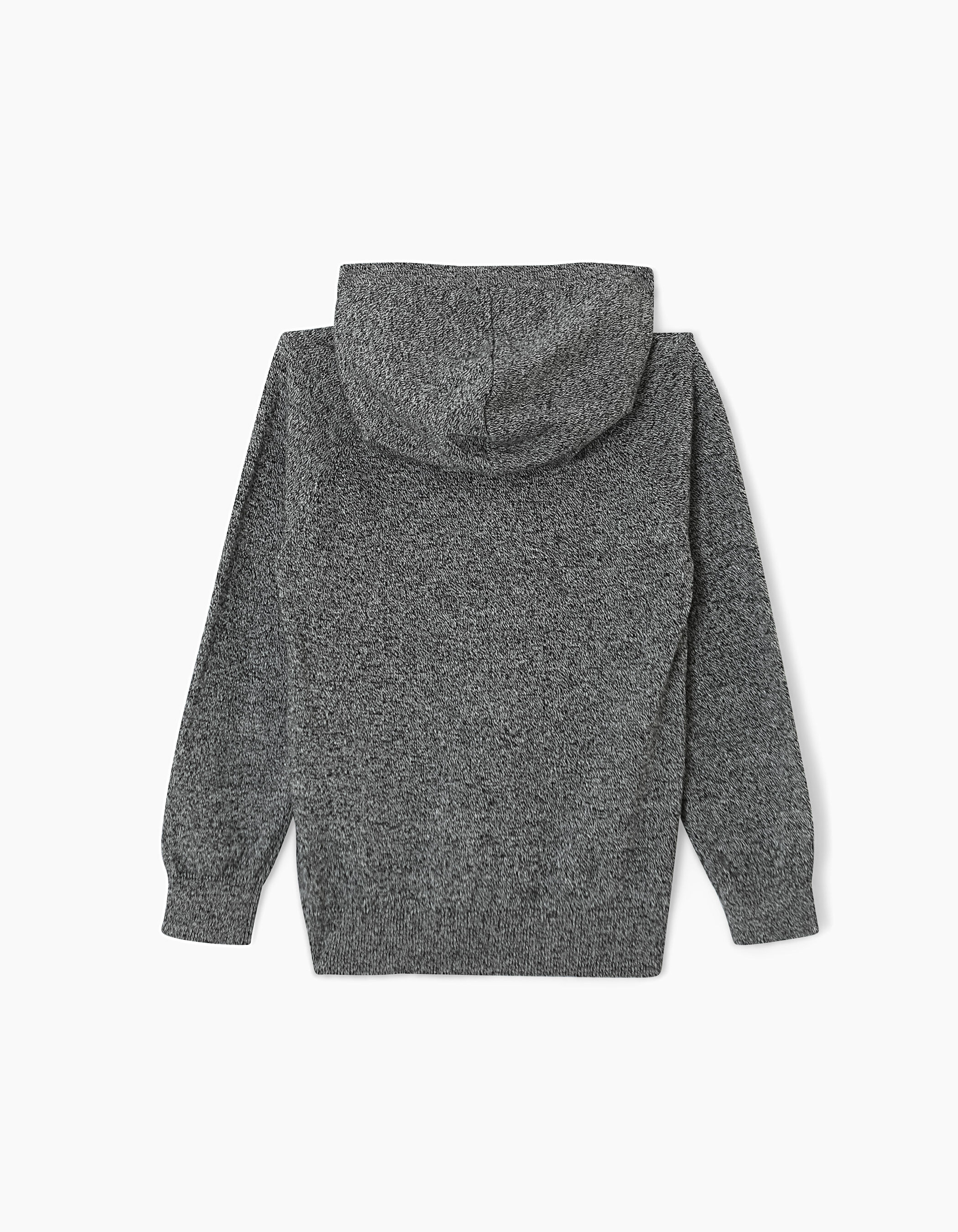 Grijze trui met capuchon outlet