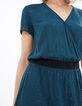 Robe vert pacifique à paillettes I.Code-5