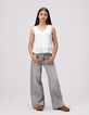 Top lencero crudo encaje bohemio niña-1