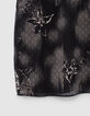Robe noire imprimé dandy flower écru Femme-3