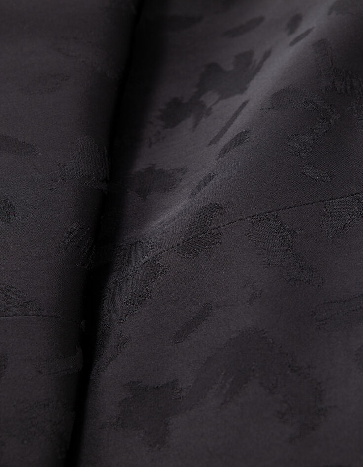 Schwarze Jacquard-Anzugjacke f&uuml;r  mit kunstvollem Muster-6