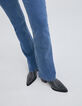 Vaqueros flare azul tiro alto algod&oacute;n reciclado mujer-4