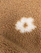 Beige sweater sherpa bloemenmotief meisjes-7
