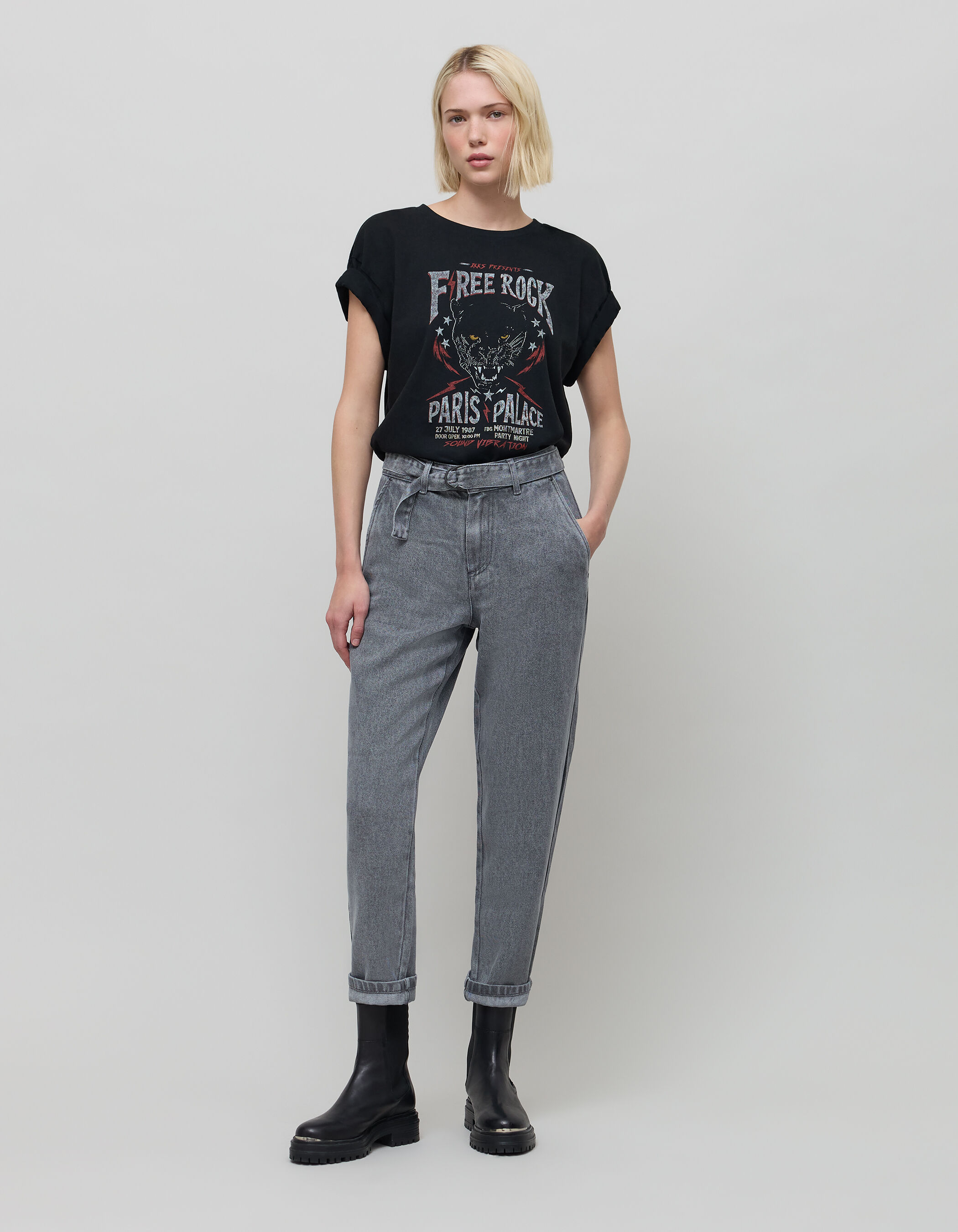 Jean ikks femme gris 2025