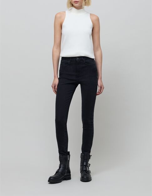 Jean slim noir waterless powerstretch sculpt up 7/8e Femme - IKKS