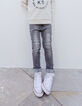 Boys’ grey skinny jeans with knee seams-2