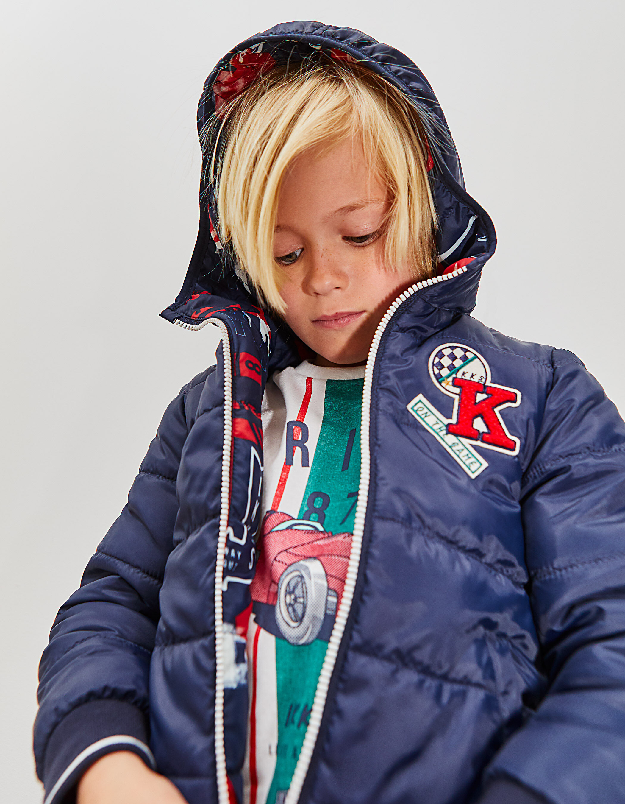 Doudoune reversible imprimee garcon IKKS