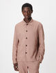 Veste de costume rose lin m&eacute;lang&eacute; Homme-4