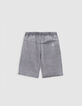 Bermuda LOOSE en jean gris Waterless garçon-7