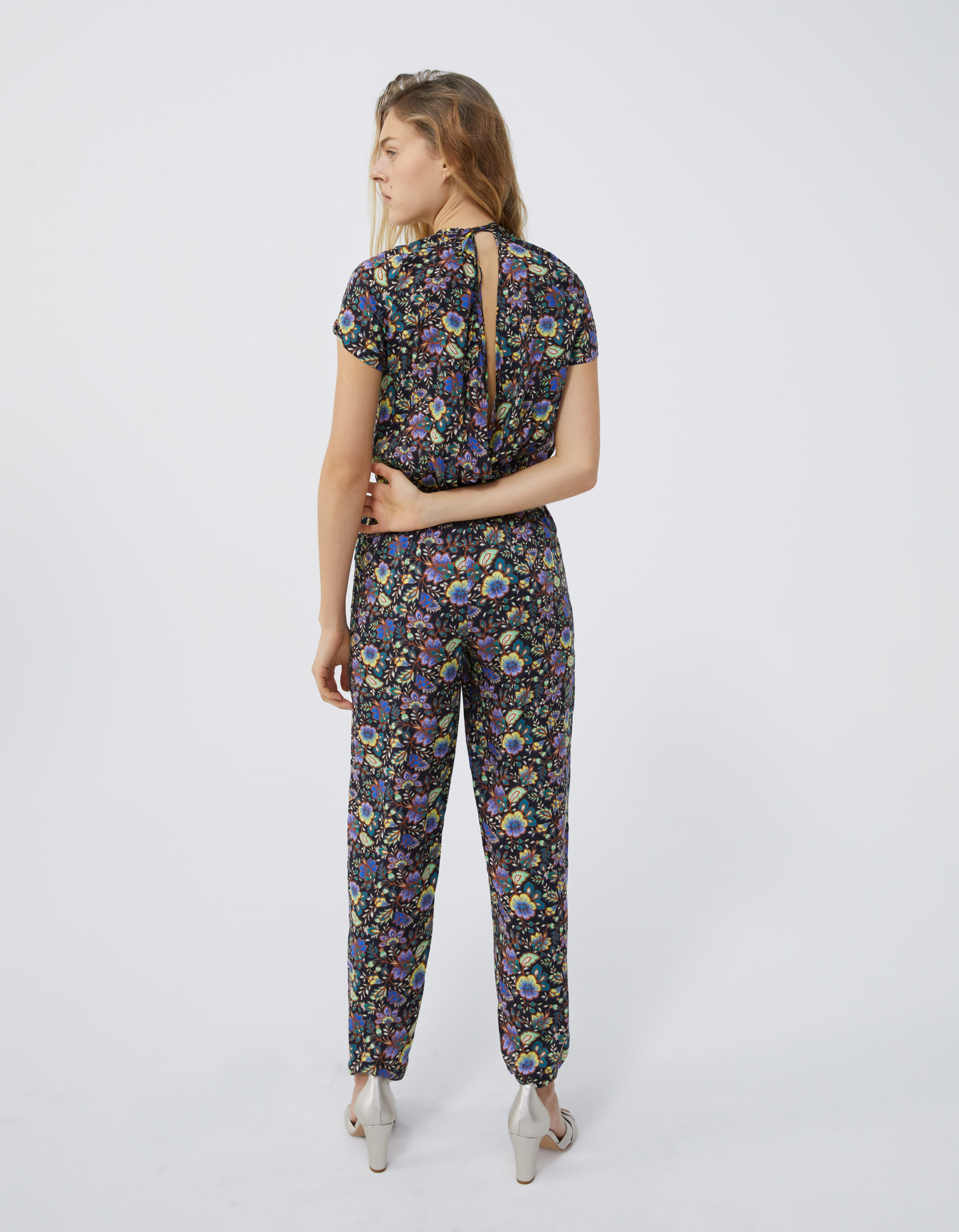 Combinaison pantalon femme sales fleuri