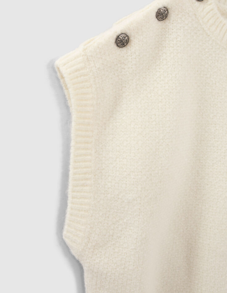 Pull mastic tricot &agrave; manches courtes fille-6