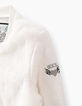 Ecru vest in baseball stijl voor meisjes-2