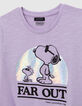T-shirt lilas à nouer visuel SNOOPY fille-2