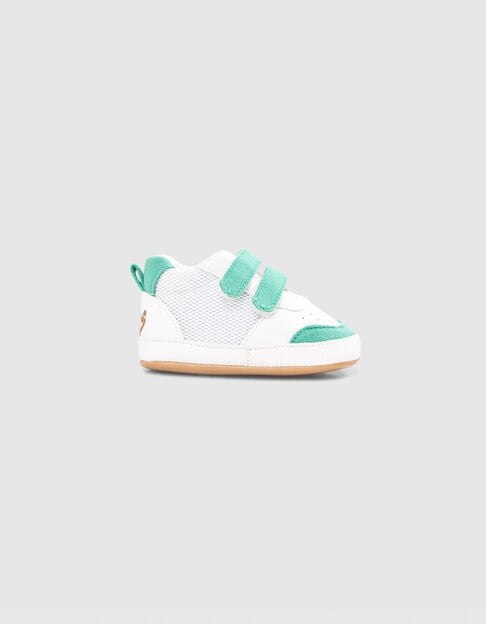 Deportivas verde y blanco velcro bebé niño - IKKS