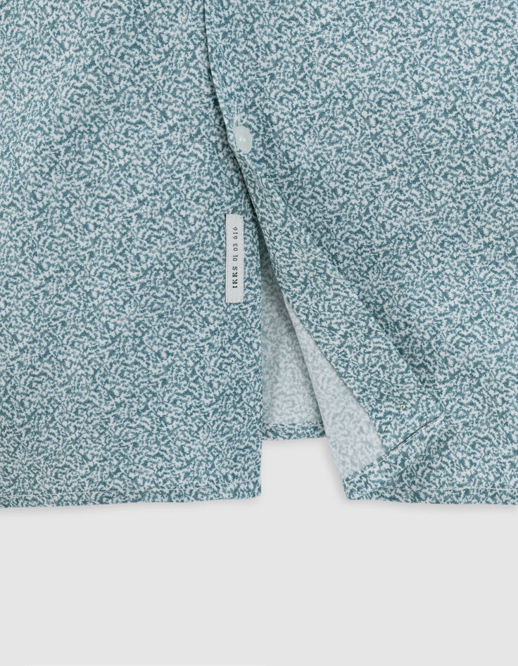 Men&rsquo;s storm SLIM shirt with coral print-7