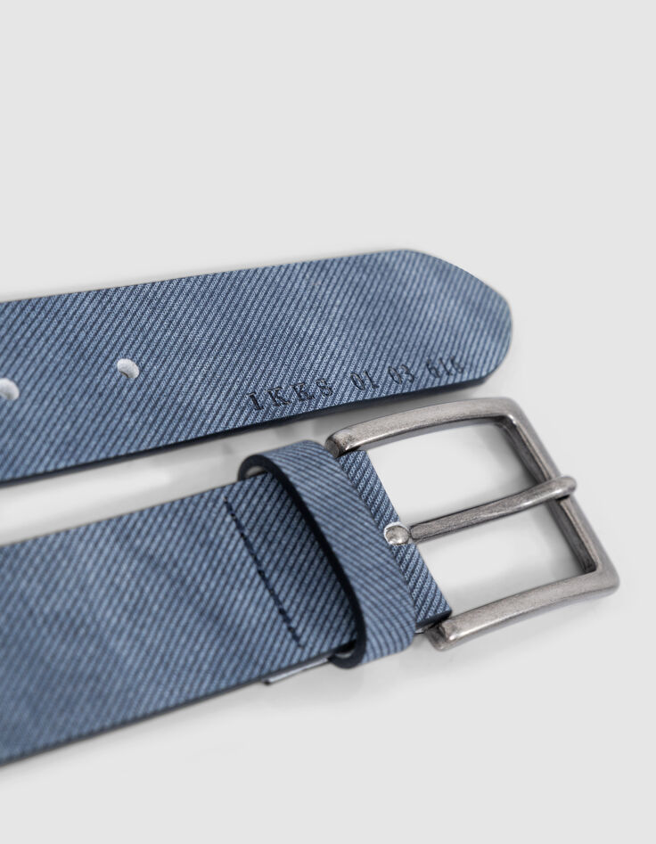 Ceinture marine cuir Homme-2
