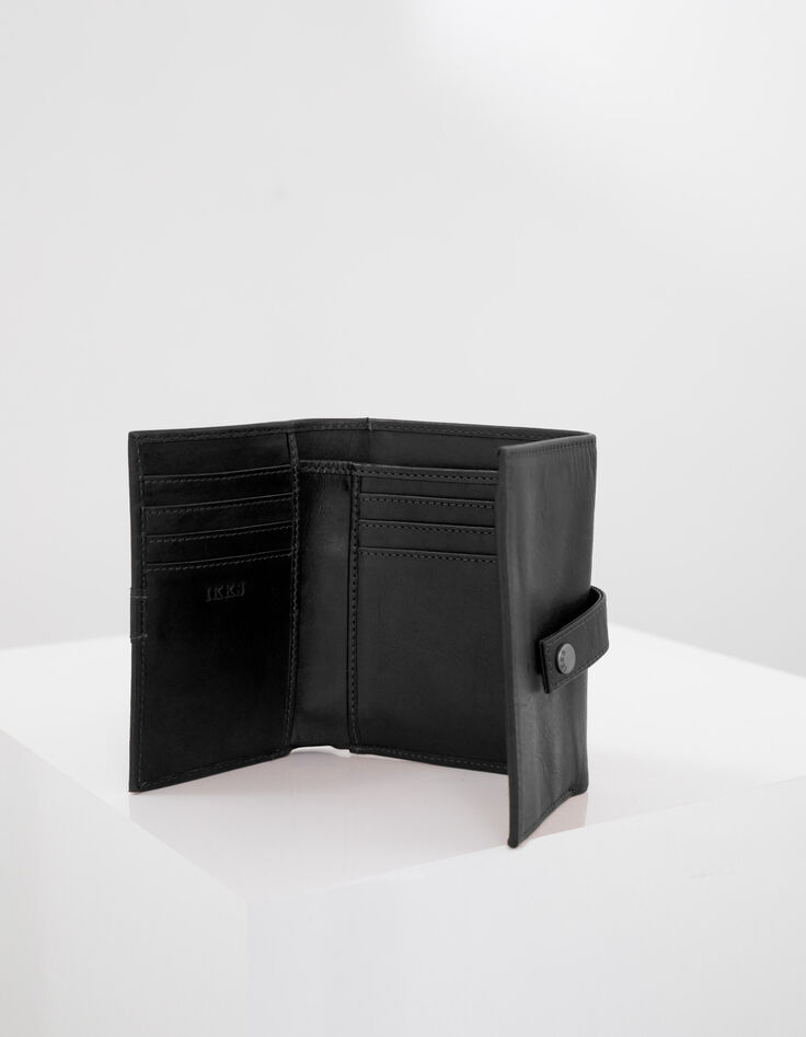 Women’s black The Trader leather wallet-3
