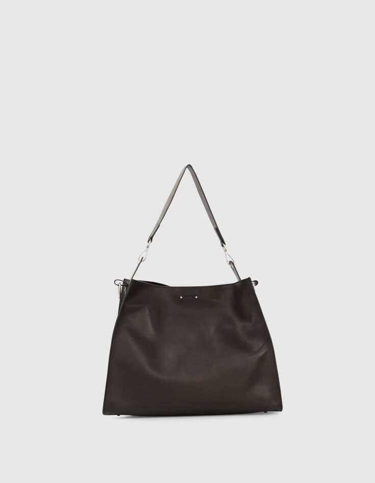 Sac The Worker noir cuir Femme-2