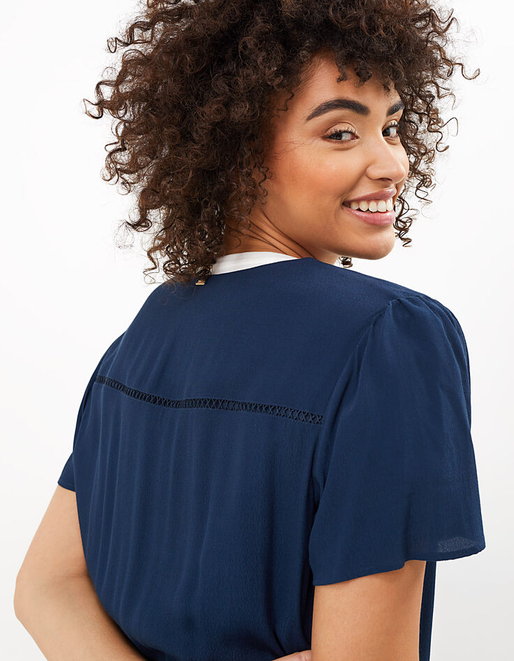 Marineblauer Ajours-Overall I.Code-5 Marineblauer Ajours-Overall I.Code-5