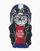 Tee-shirt blanc cassé visuel chat-motard garçon -3
