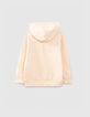 Peach sweater met bouclé letters jongens-3