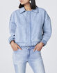 Women's patched-look organic denim jacket-1