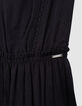 Robe noire jacquard gaufré fille-9