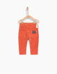 Pantalón naranja bebé niño -2