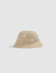 Beige hoed bloemenmotieven meisjes-2