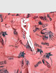 Bañador short coral oscuro Surf reciclado niño-2