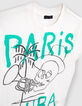 T-shirt blanc coton bio visuel trompettiste gar&ccedil;on-5