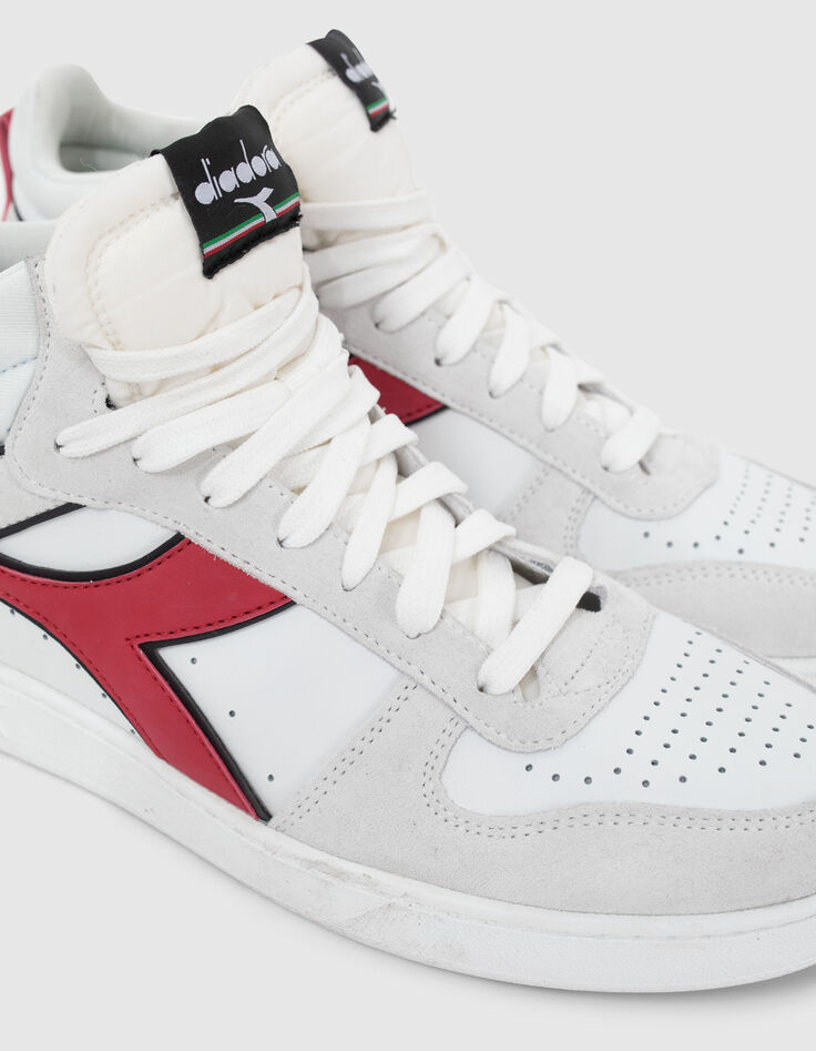 Sneakers wit, grijs en rood IKKS X DIADORA dames-6