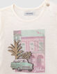 Camiseta crudo coche cubano palmeras bebé niña-6