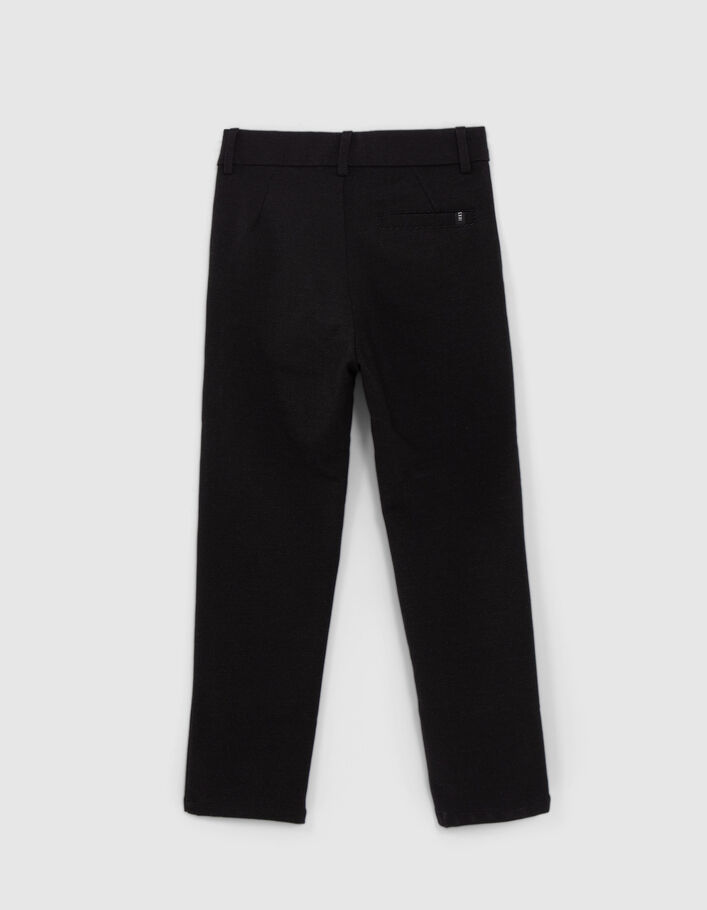 Boys’ black semi-plain occasionwear suit trousers - IKKS