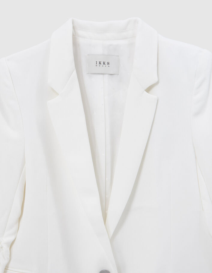 Veste de costume blanc cassé recyclé Femme - IKKS