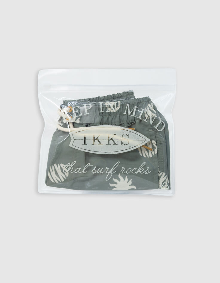 Kaki zwemshort maxi motieven jongens-7