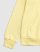 Sudadera amarilla algodón maxi logo bordado espalda niño-4