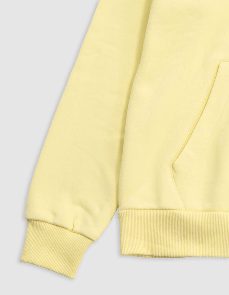 Sudadera amarilla algodón maxi logo bordado espalda niño-4