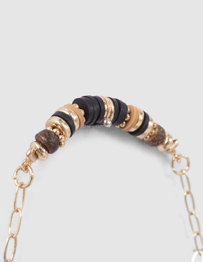 Girls’ gold-tone chain bracelets with beads - IKKS