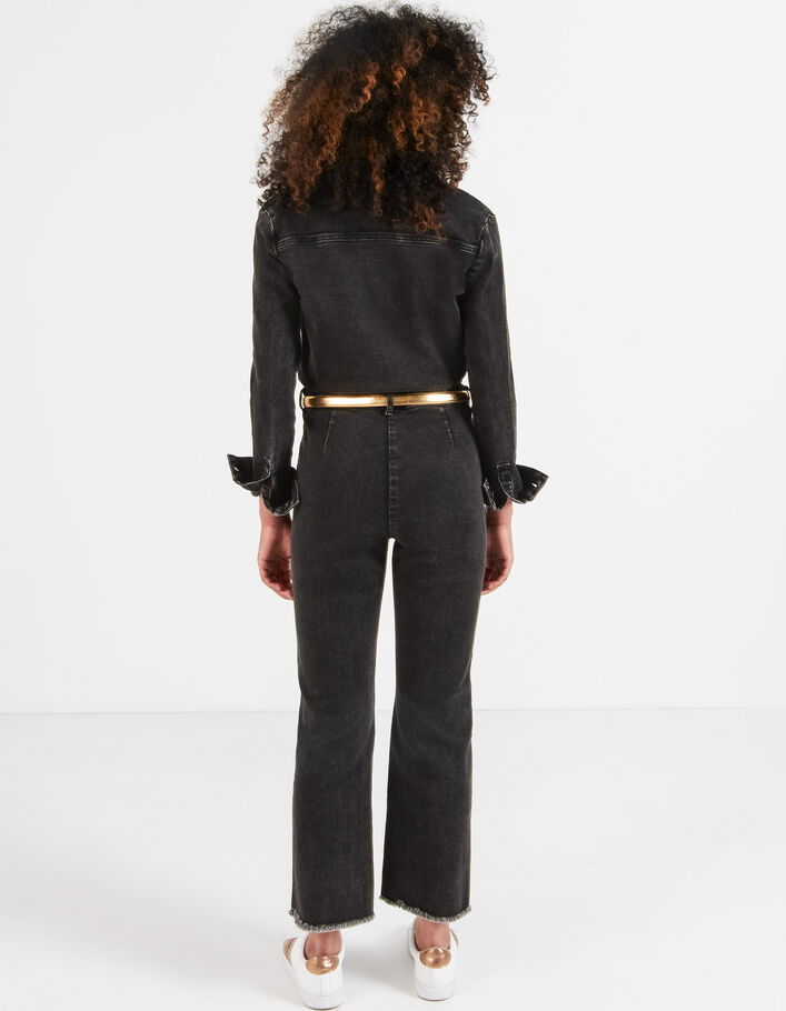 Combinaison longue en jean noire I.Code
