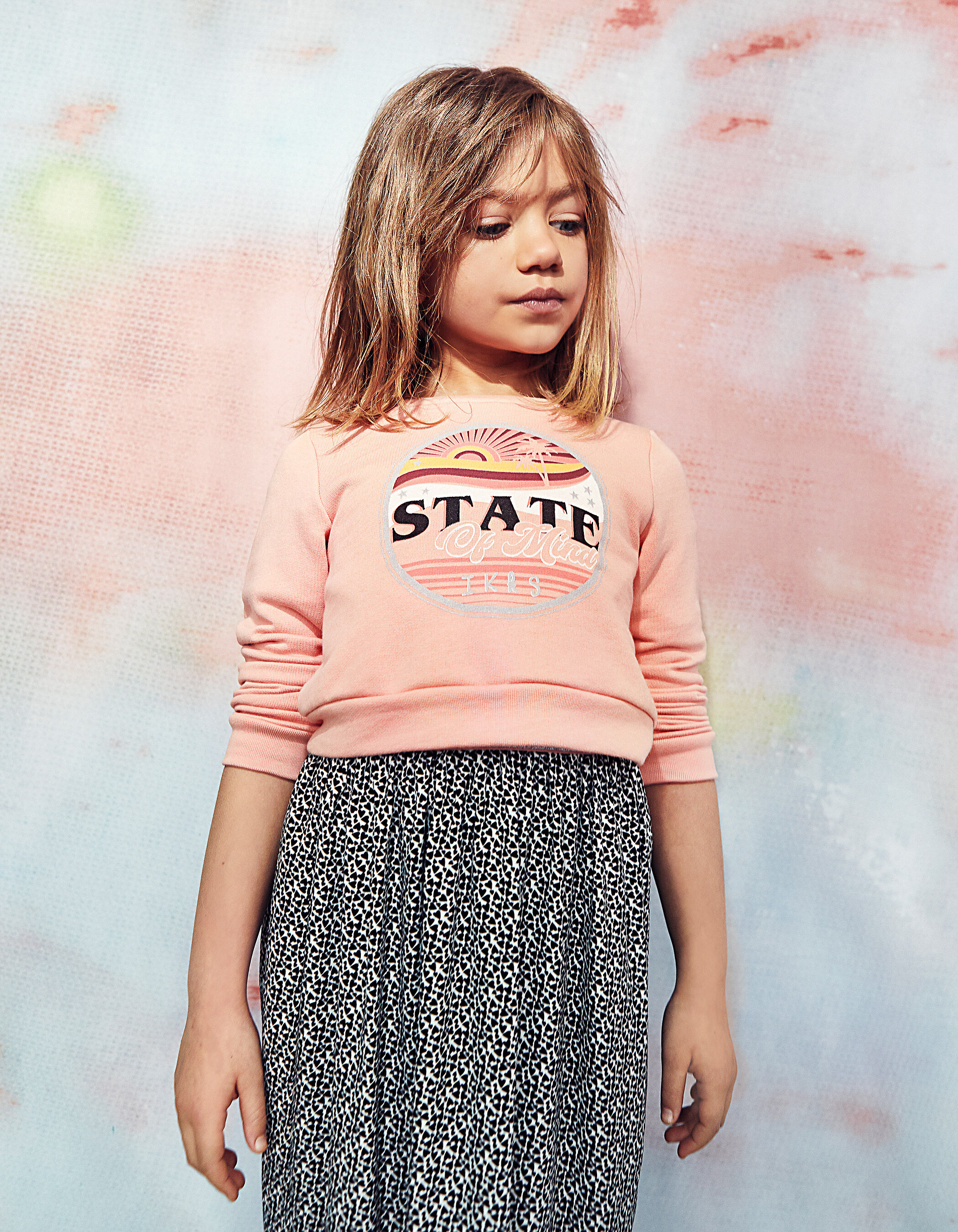 Robe 2 en 1 avec sweat peche State of mind fille IKKS