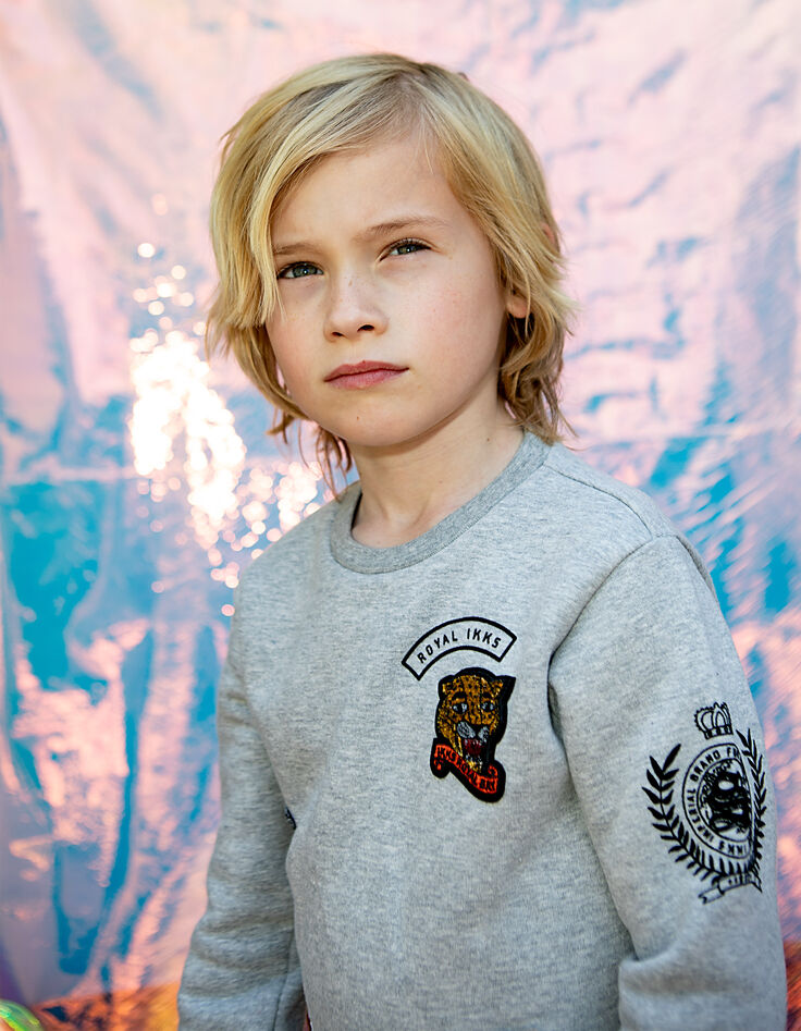 Sudadera parches niño -1