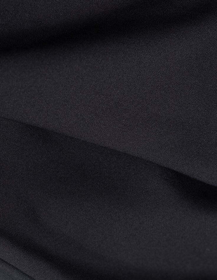 Combinaison noire décor boutons-bijou étoiles Femme-10
