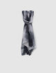 Foulard bleu gris effet deep dye Homme-1